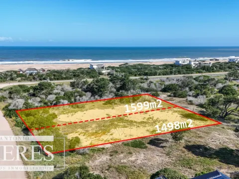 Lote de 1600m2 en venta vista mar en Arenas de JI Apto Comer
