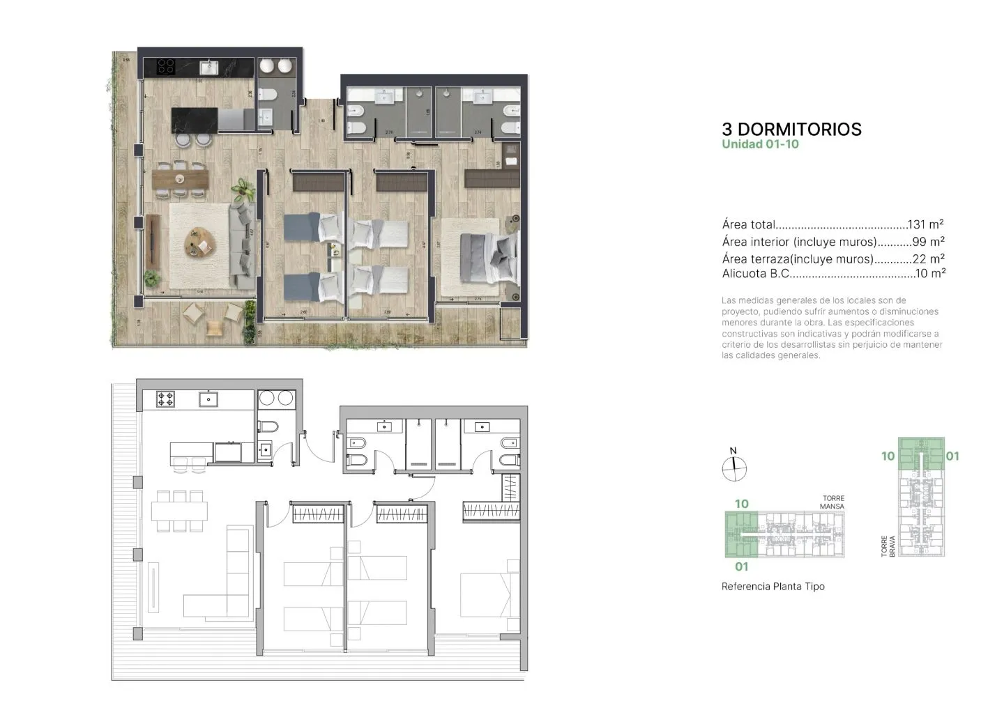 Venta apartamento 3 dormitorio - Punta del Este — foto 6
