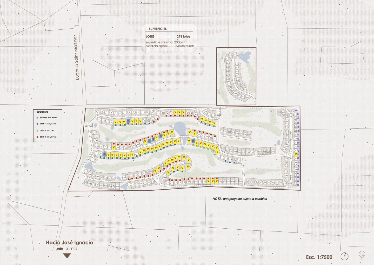 Venta de lotes 2000m2 en exclusivo desarrollo en Jose Igancio — foto 1