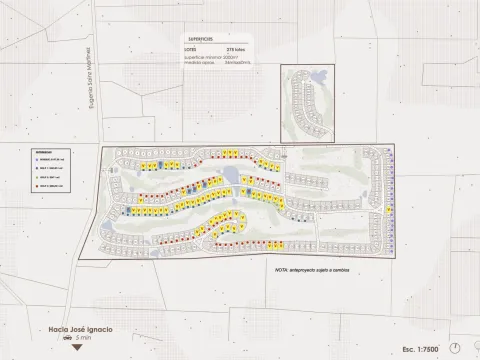 Venta de lotes 2000m2 en exclusivo desarrollo en Jose Igancio