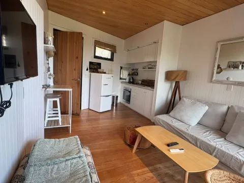Depto 32m2 acogedor c/vista parcial mar en La juanita